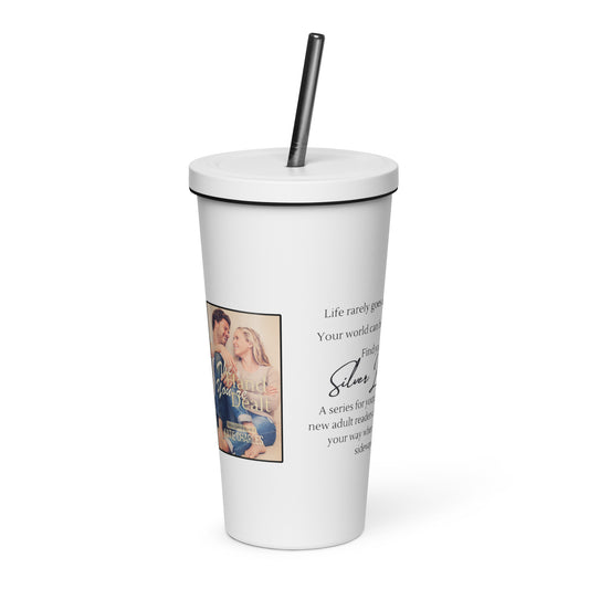 Silver Lining Series Insulated Tumbler with Straw