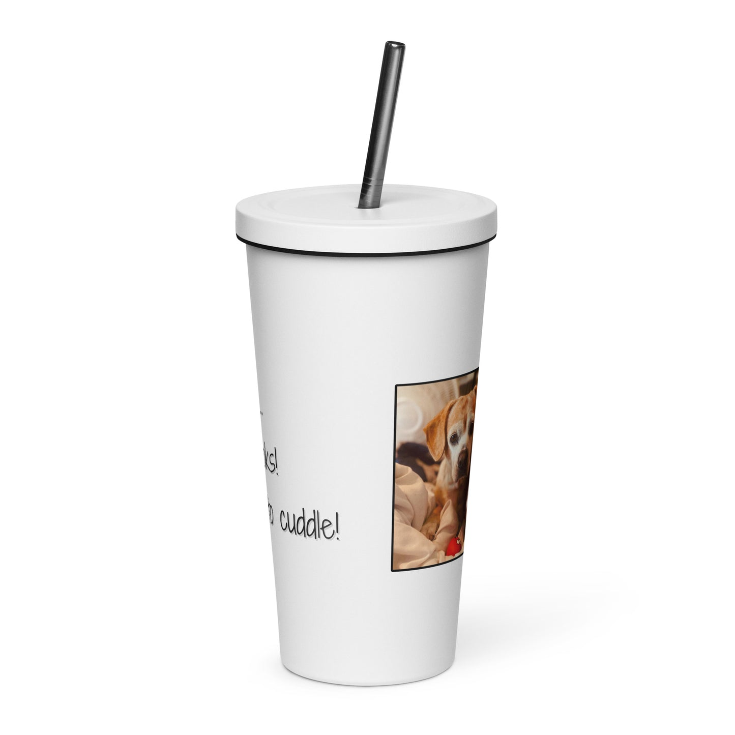 Tommy Says Cuddle Insulated Tumbler with Straw