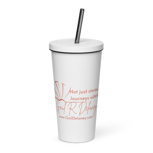 Gail R Delaney Journeys with Friends Insulated Tumbler with Straw