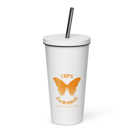 CRPS Awareness Insulated Tumbler with Straw