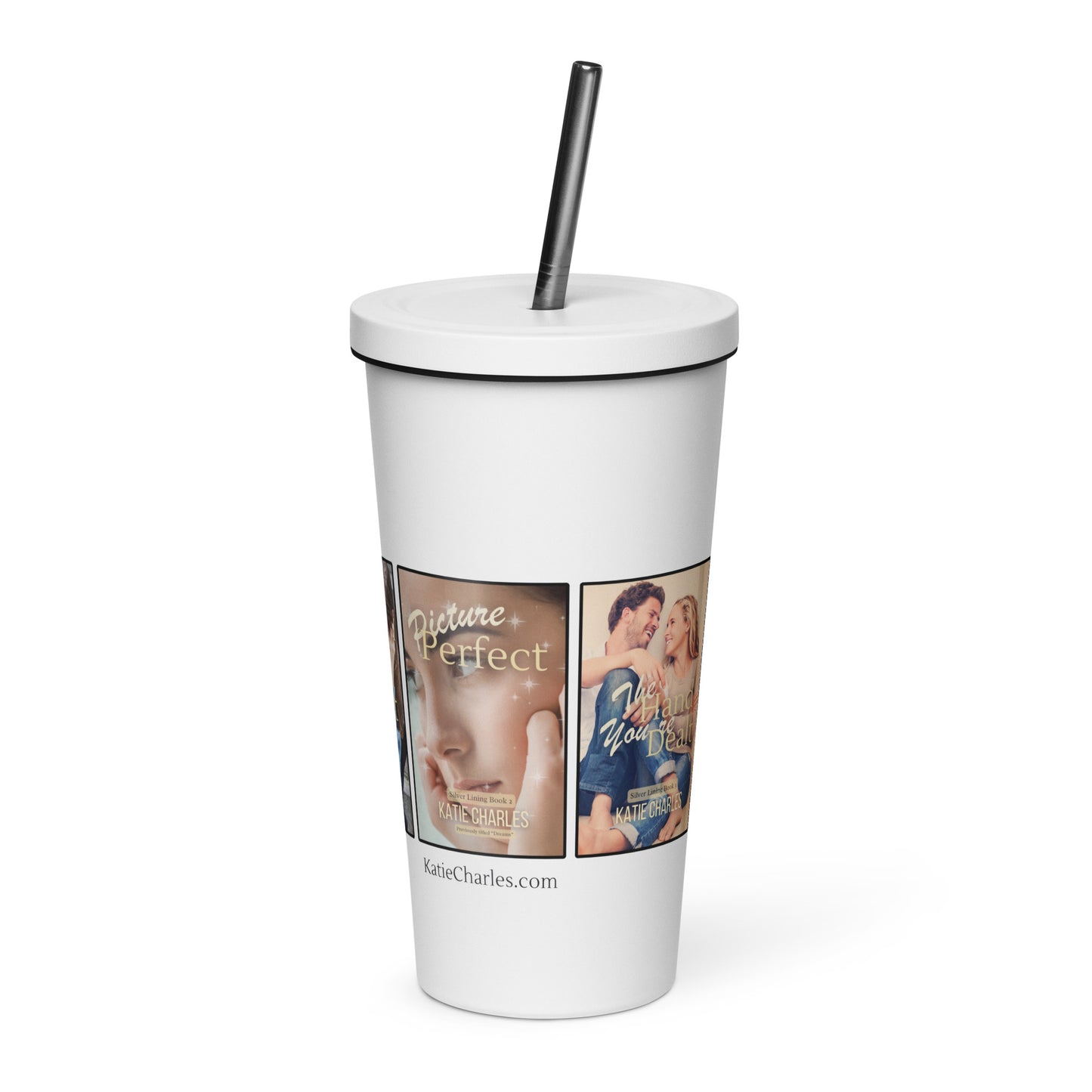 Silver Lining Series Insulated Tumbler with Straw