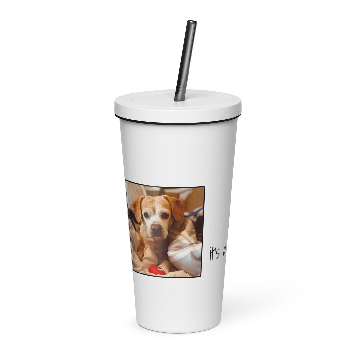 Tommy Says Cuddle Insulated Tumbler with Straw