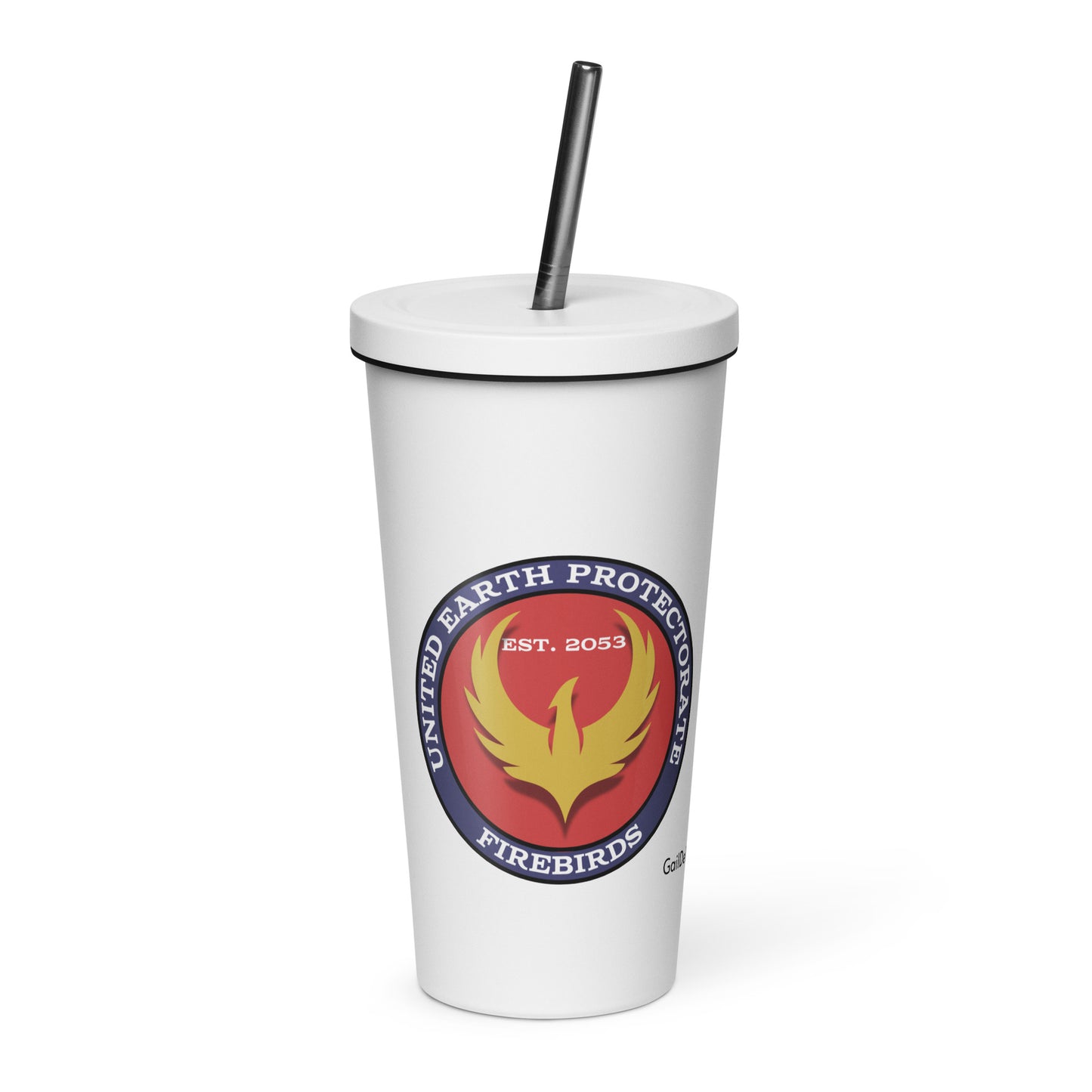 Firebird Emblem Insulated Tumbler with Straw