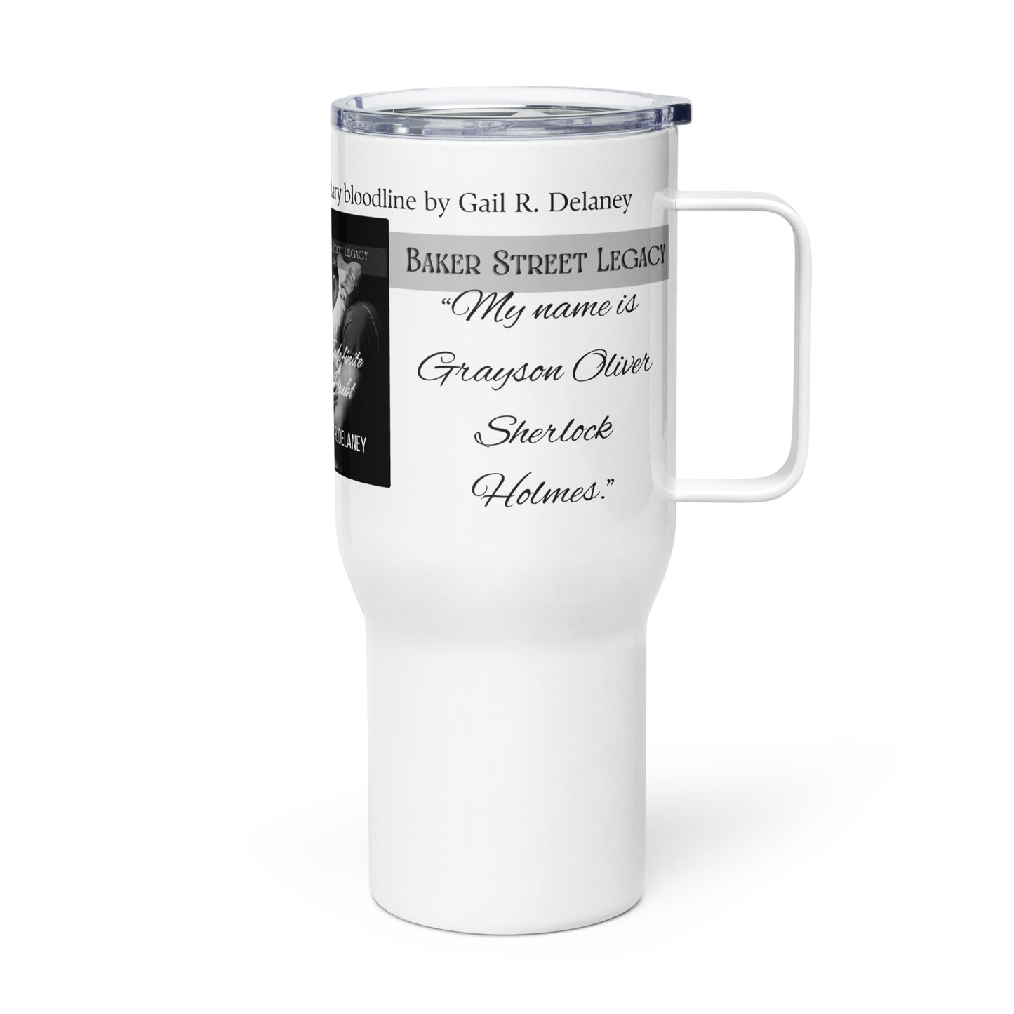 Baker Street Legacy Series Travel mug with a handle