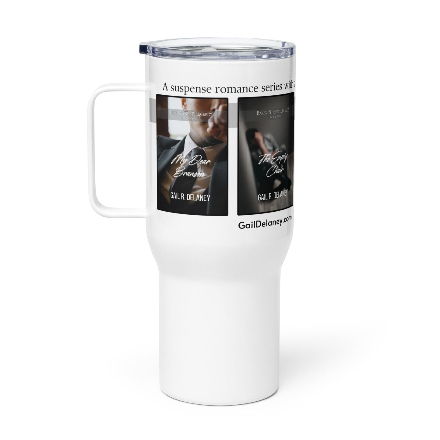 Baker Street Legacy Series Travel mug with a handle