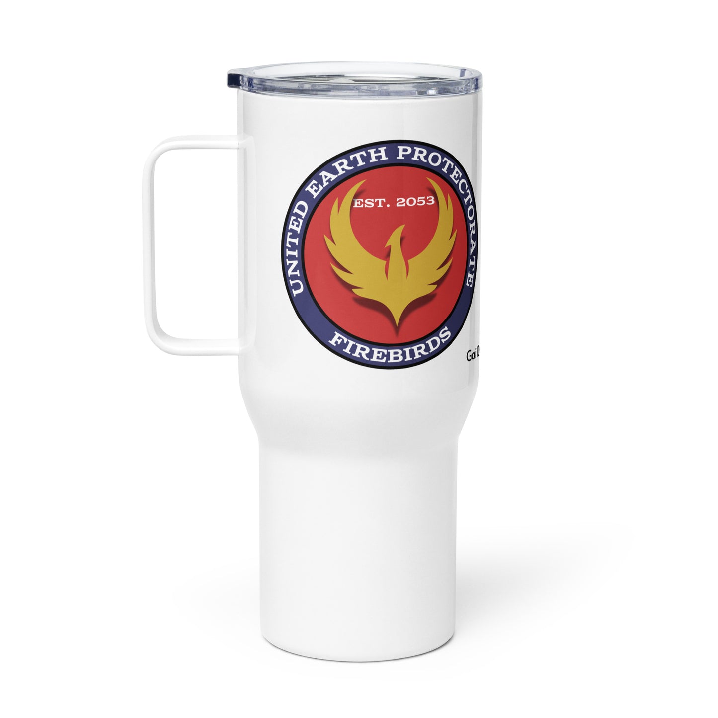 Firebird Emblem Travel Mug with Handle