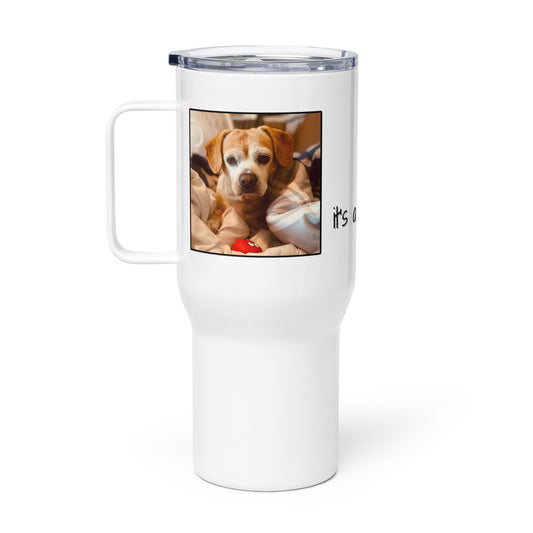 Tommy Says Cuddle Travel Mug with Handle